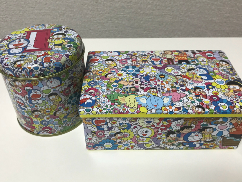 2017 ドラえもん展 村上隆 紅茶缶 クッキー缶 カイカイキキ kaikaikiki マルチクロス ジグソーパズル ジグソー トートバッグ