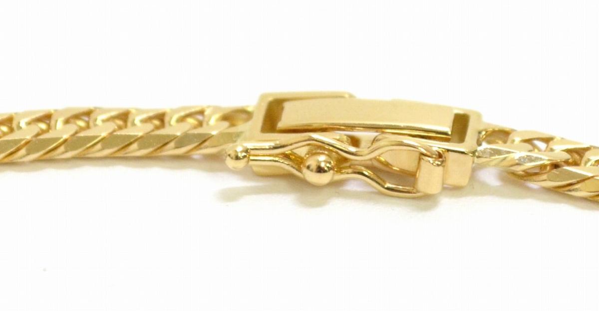 18金喜平 キングラム[fui] 美品 K18 YG 18金 6面 喜平 造幣局刻印