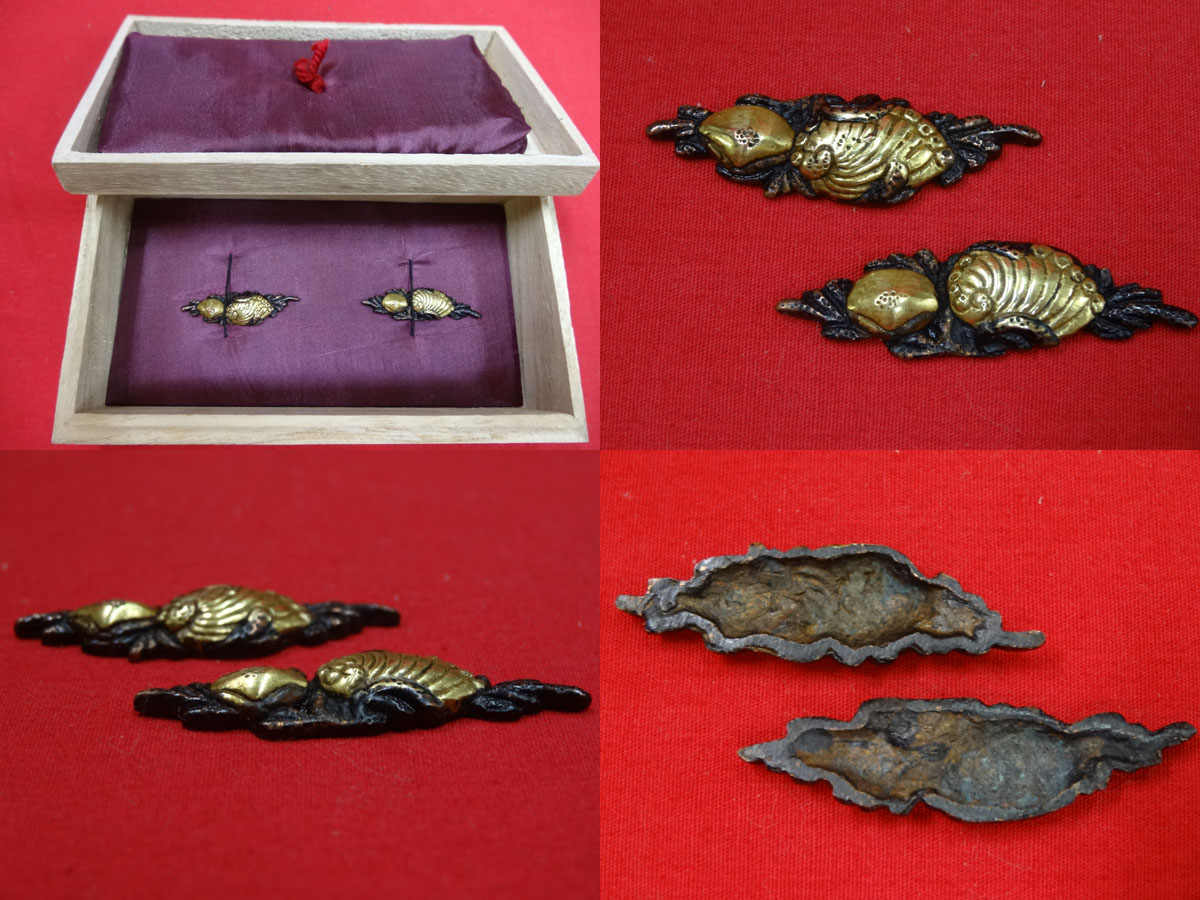 美術品・アンティーク・コレクション 小柄 赤銅 磯に貝図 日本刀 刀