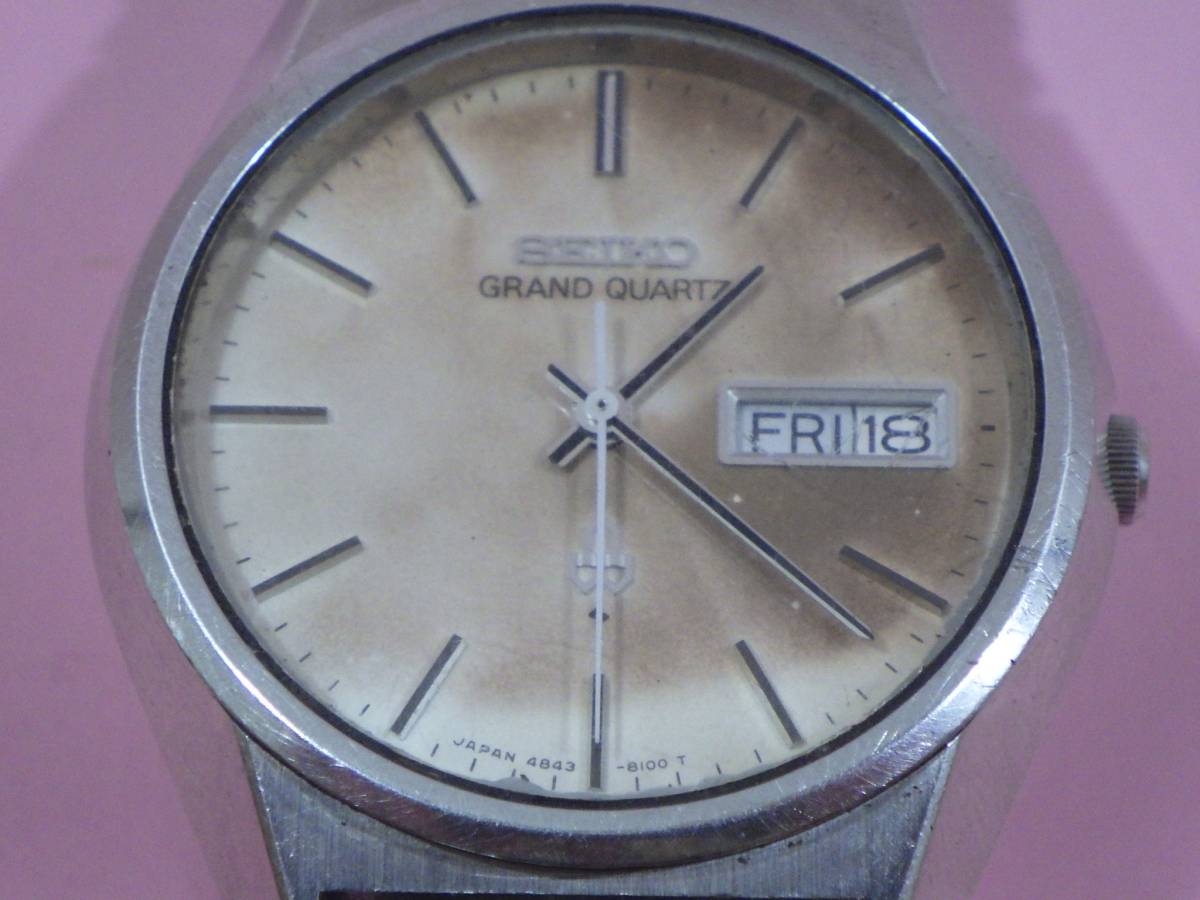 SEIKO GRAND QUARTZ 4843-8110 セイコーグランドクォーツ ジャンク品_2