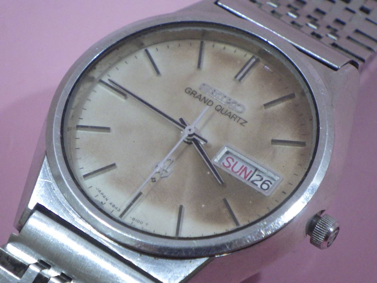 SEIKO GRAND QUARTZ 4843-8110 セイコーグランドクォーツ ジャンク品_3