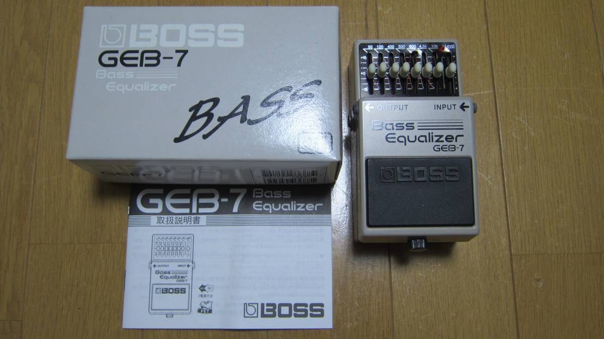  BOSS GEB-7 BassEqualizer ベースイコライザー EQ 箱付き(イコライザー)｜売買されたオークション情報、yahooの商品情報をアーカイブ公開 - オークファン イコライザー