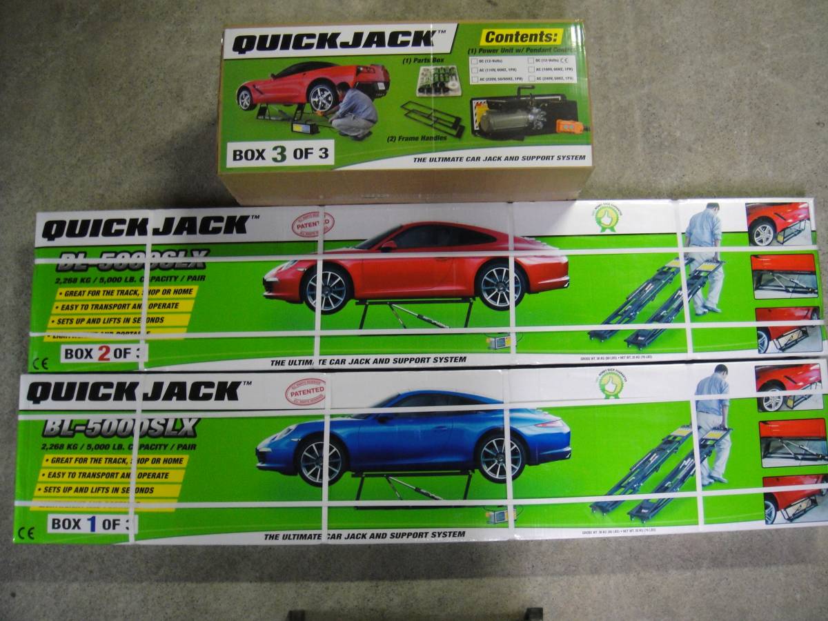  QuickJack クイックジャッキ BL-5000SLX AC110V 家庭用電源100V使用可能 工事不要 日本語取説付き(ジャッキ)｜売買されたオークション情報、yahooの商品情報をアーカイブ公開 - オークファン その他