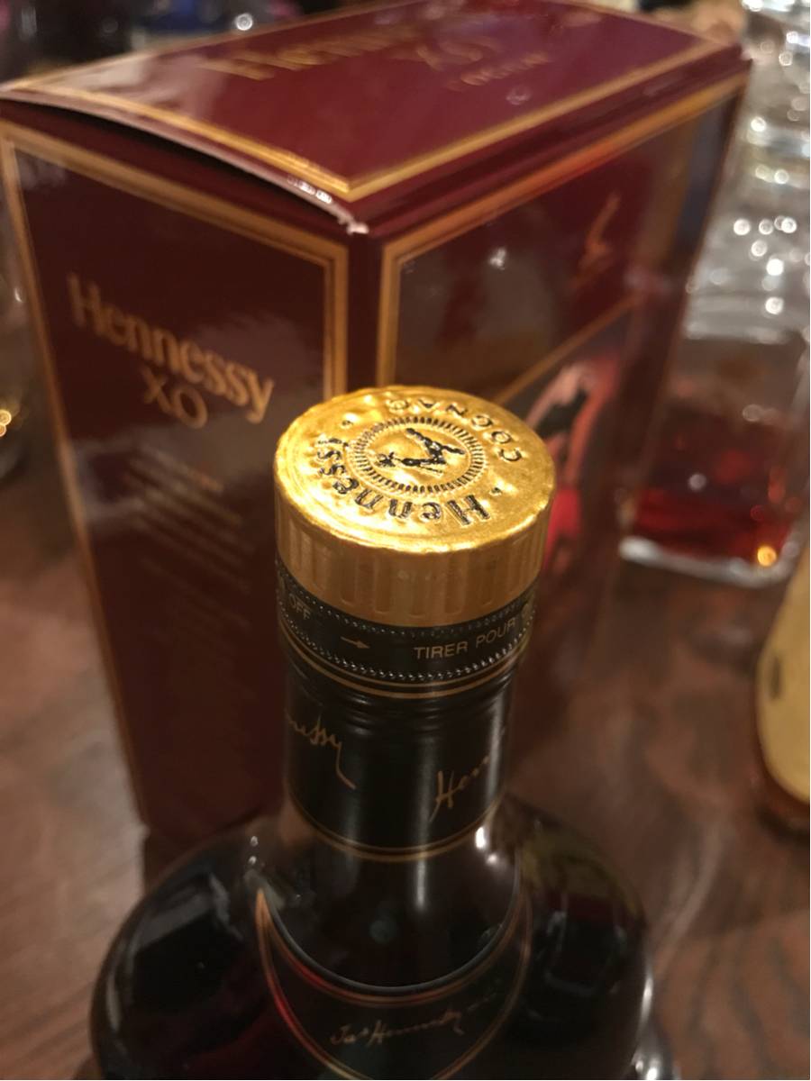 ☆新品 未開栓☆ ヘネシー Hennessy XO 金キャップ クリアボトル 700ml