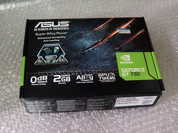 ASUS GT730 ファンレスグラフィックボード DDR3 2GB