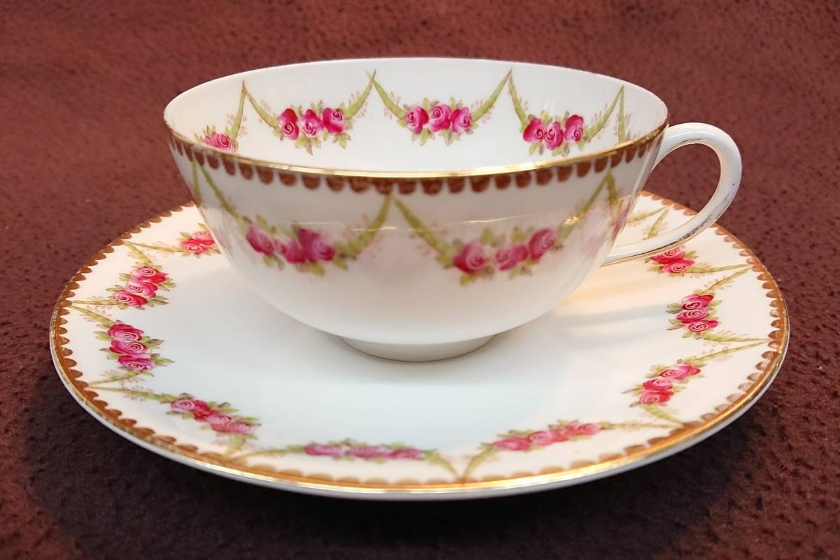 日 イギリス アンティーク TーGoode ティーカップ&ソウサー ハンド