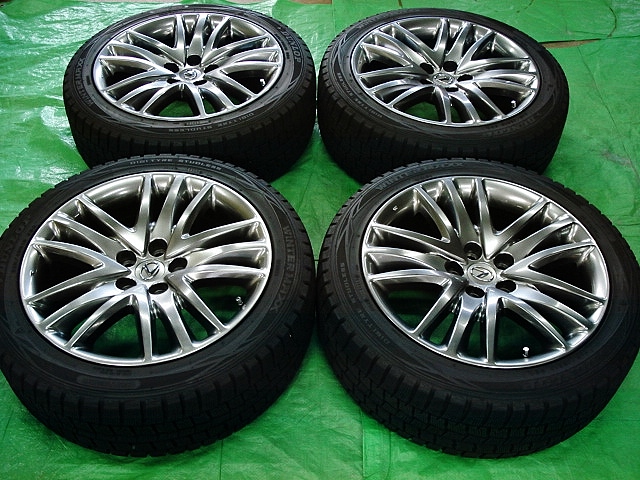 レクサス LS 純正 460/600h 19×8 245/45R19 2013年製 スタッドレス スパッタリング ハイグロス