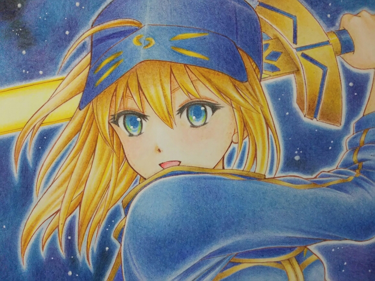 同人手描きイラスト Fgo 謎のヒロインx 油性色鉛筆 手描きイラスト 売買されたオークション情報 Yahooの商品情報をアーカイブ公開 オークファン Aucfan Com