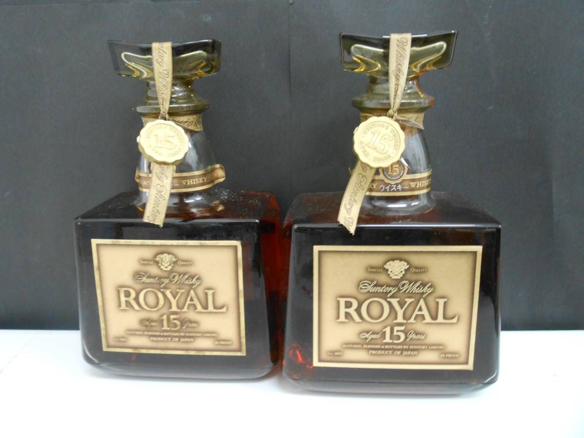サントリー ROYAL 15年 750ml 2本セット サントリーローヤル15年」の
