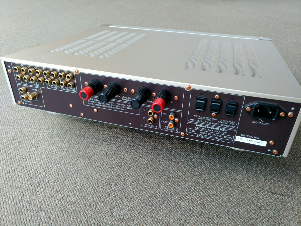 プリメインアンプ マランツ marantz PM-19F マランツ(MARANTZ