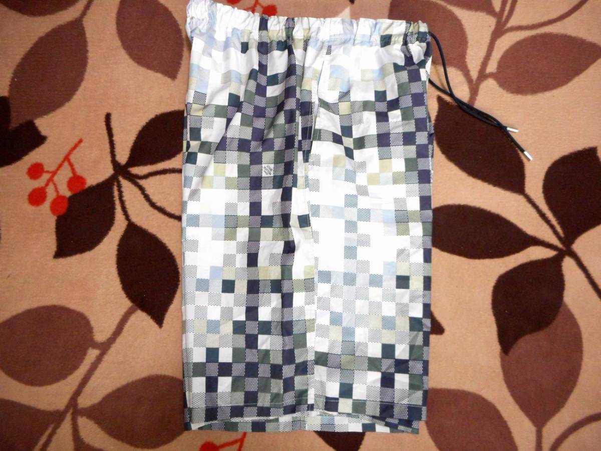 正規 美品 ルイヴィトン チェック 水着 スイムウェア メンズ LOUIS