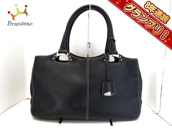トッズ TOD'S バッグ ハンドバッグ レザー 黒
