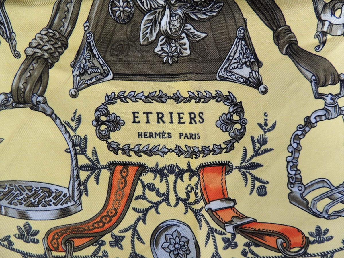 HERMESスカーフ 馬具デザイン HERMES エルメス カレ90 ETRIERS 