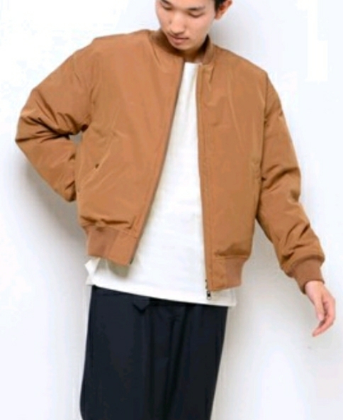 【未使用品】Ciaopanic MA-1タイプダウンジャケット ベージュ M