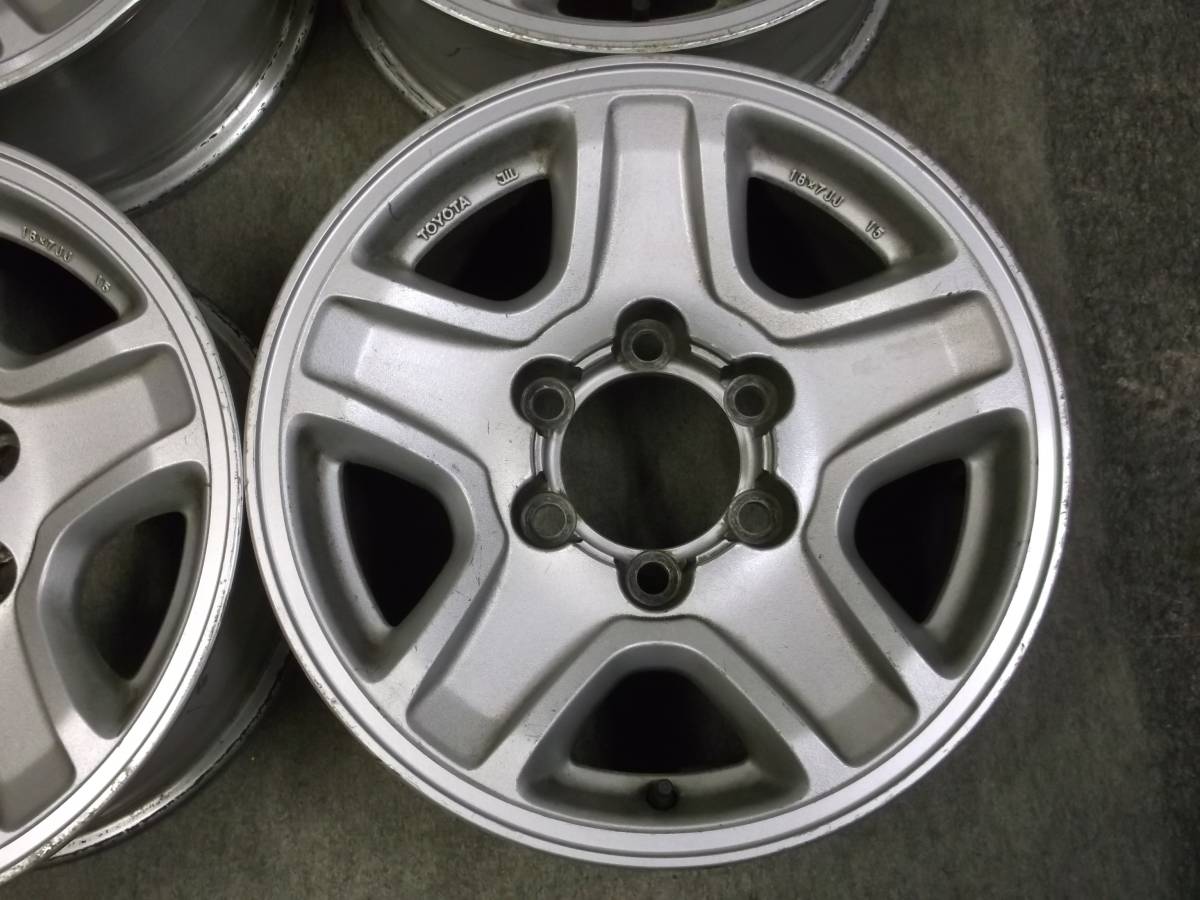 トヨタ 送2200 ランドクルーザー プラド 純正 16inc 7J offf+15 ピッチ 