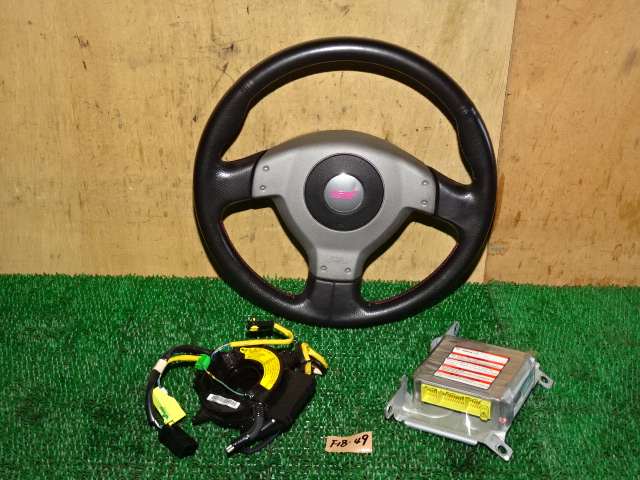 F18-49 H14 GDB インプレッサ WRX STI C型 ステアリング ハンドル スパイラルケーブル エアバッグCPU
