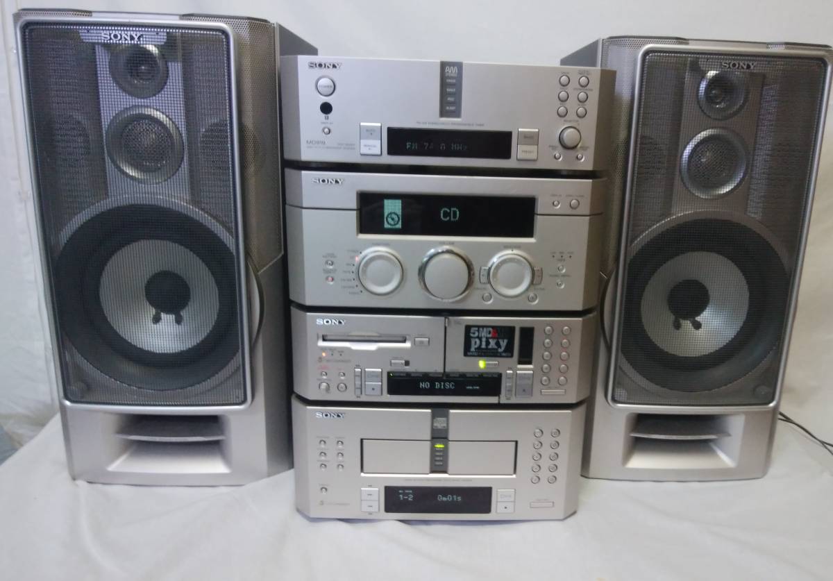 SONY/ソニー DHC-MD919 MDシステムコンポ PIXY (5CDチャンジャー 5MD