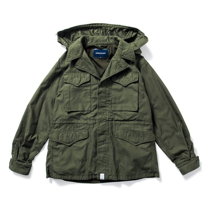 2 M 新品 17AW DESCENDANT 1943 SATIN JACKET ディセンダント サテン