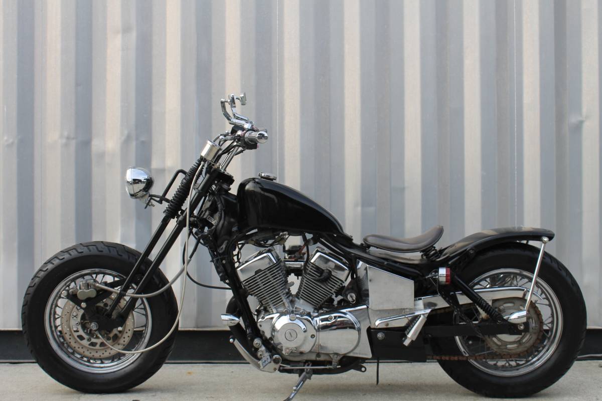 YAMAHA　フルカスタム　ビラーゴ250　チョッパー　フリスコ XV250(3DM)ビラーゴ 国産チョッパー フリスコ ボバー トリプルツリー