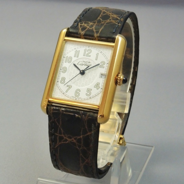 CARTIER カルティエ Tank Vermeil タンク ヴェルメイユ 2413 LMサイズ 