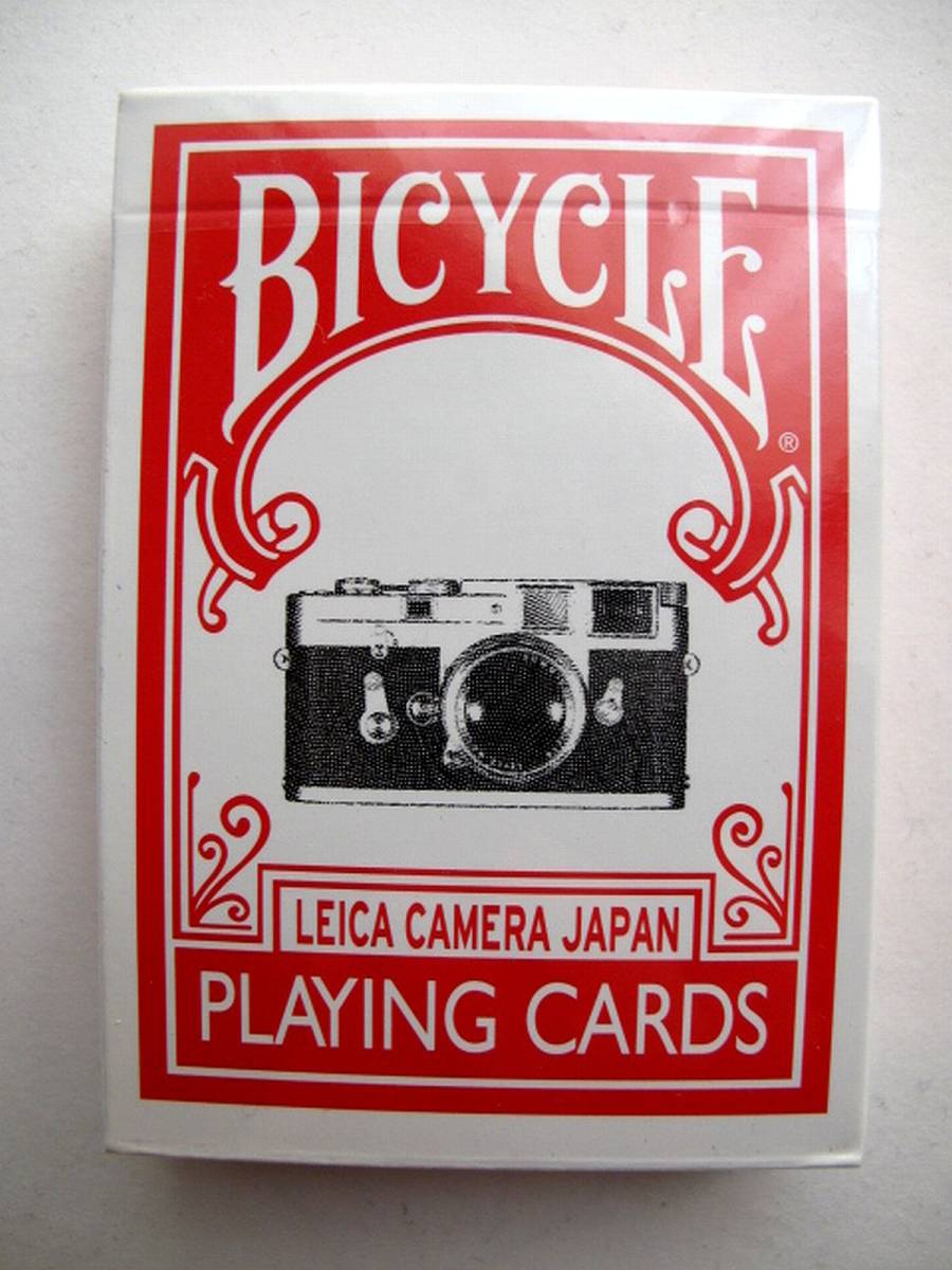 新品 BICYCLE バイスクル LEICA CAMERA JAPAN ライカ カメラ ジャパン MADE IN USA プレイングカード