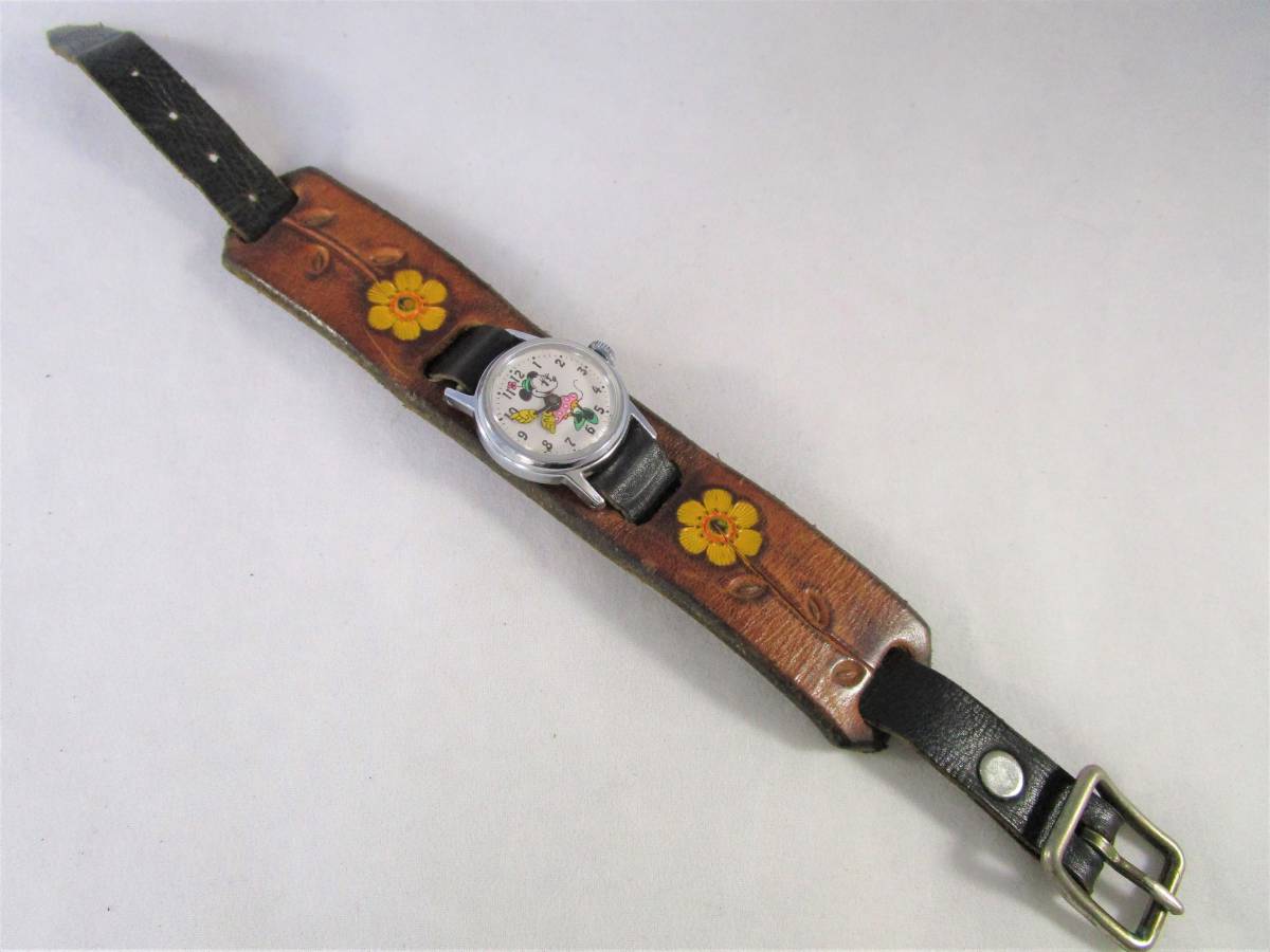 INGERSOLL インガソル ミニー マウス 手巻き 腕時計 1950年代 USA US