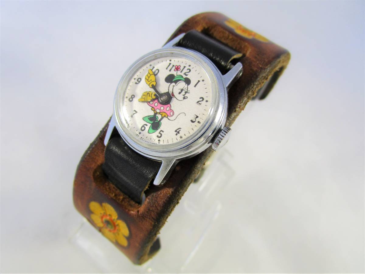 INGERSOLL インガソル ミニー マウス 手巻き 腕時計 1950年代 USA US