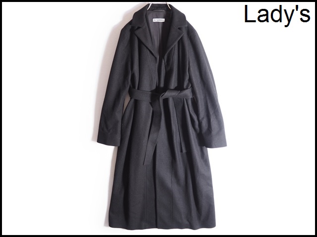 JIL SANDER 34　アンゴラ混 ロングコート A3435H ▽JIL SANDER ジルサンダー▽ アンゴラ混ウール ロングコート