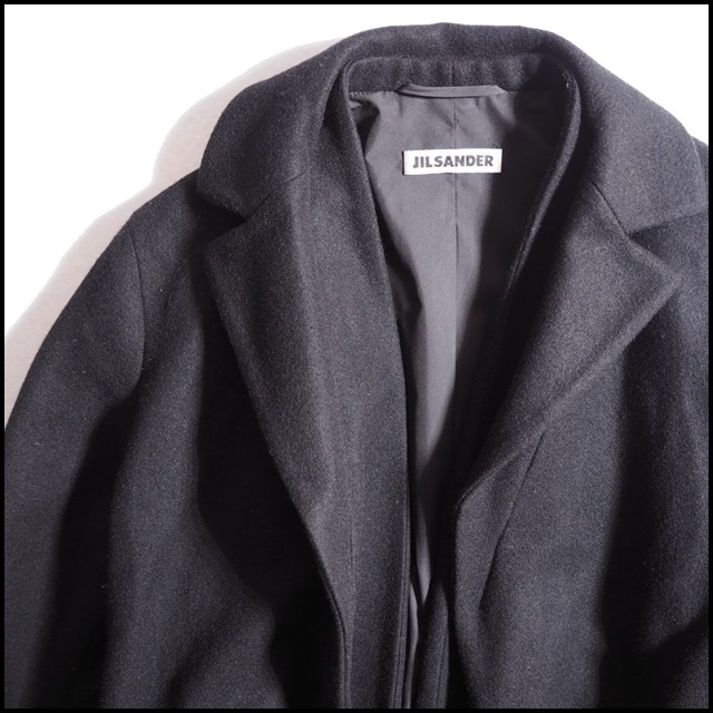 A3435H ▽JIL SANDER ジルサンダー▽ アンゴラ混ウール ロングコート