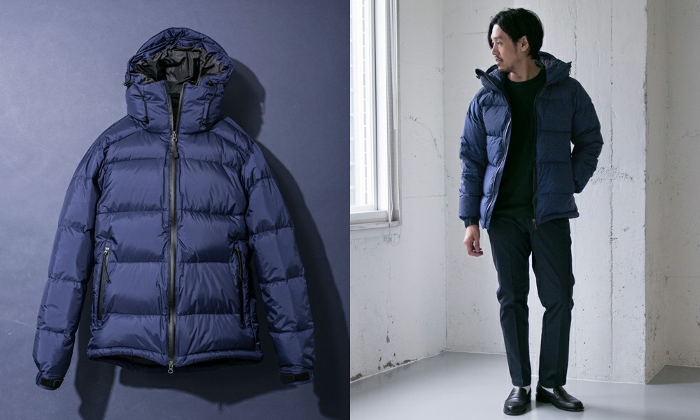 ☆美品☆別注NANGA × URBAN RESEARCH ナンガ × アーバンリサーチ　 AURORA　ダウン ジャケット 　ブルー　Lサイズ　40