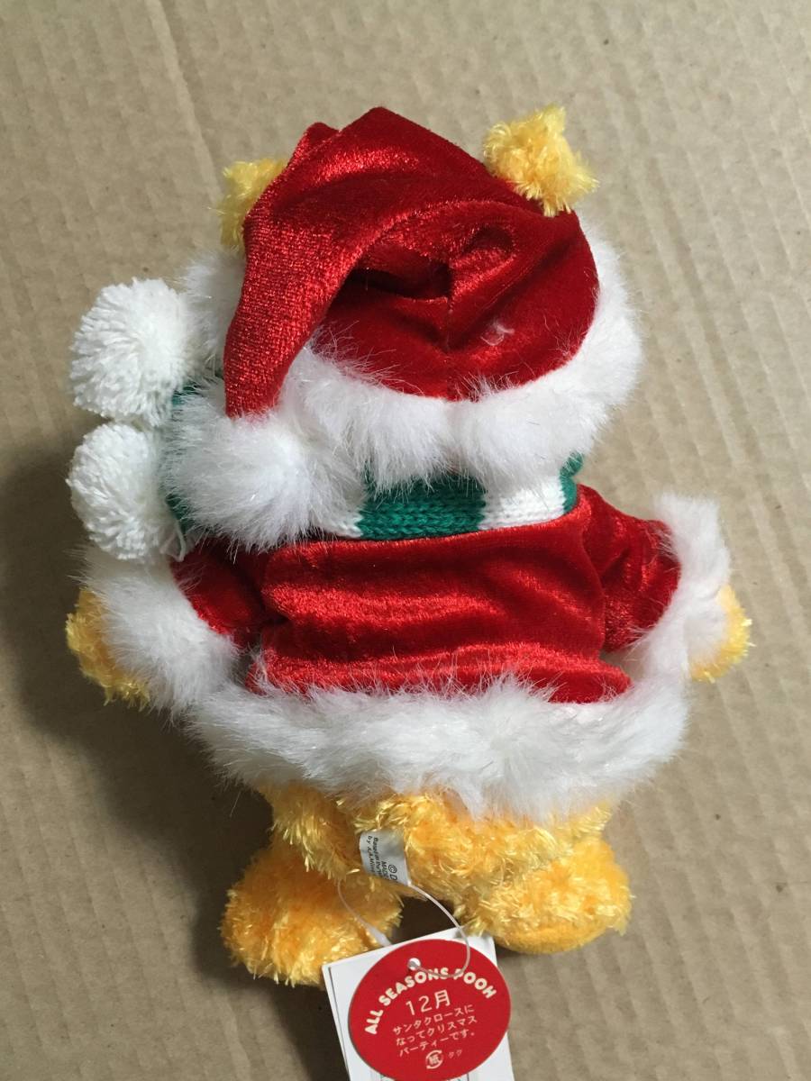 くまのプーさん ぬいぐるみ ALL SEASONS POOH 12月 サンタ クリスマス ディズニーストア 約17cm_3