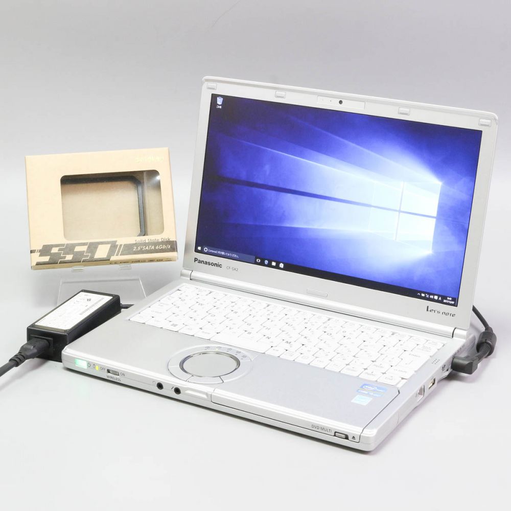 新品SSD240GB搭載 外観動作良 Panasonic Let's note CF-SX2 Core i5 3340M 2.7GHz 4GB 高性能第3世代 i5 Win10