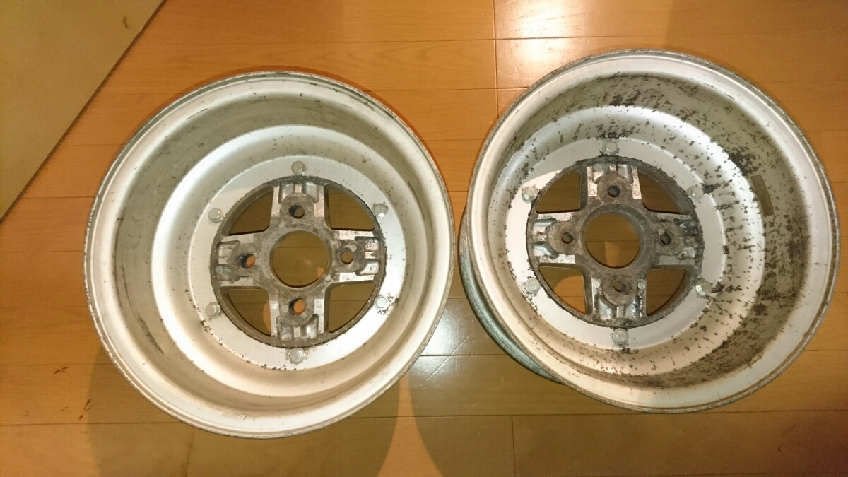 テクノファントム 14インチ 7j オフセット+2 4本 旧車 深リム 当時物