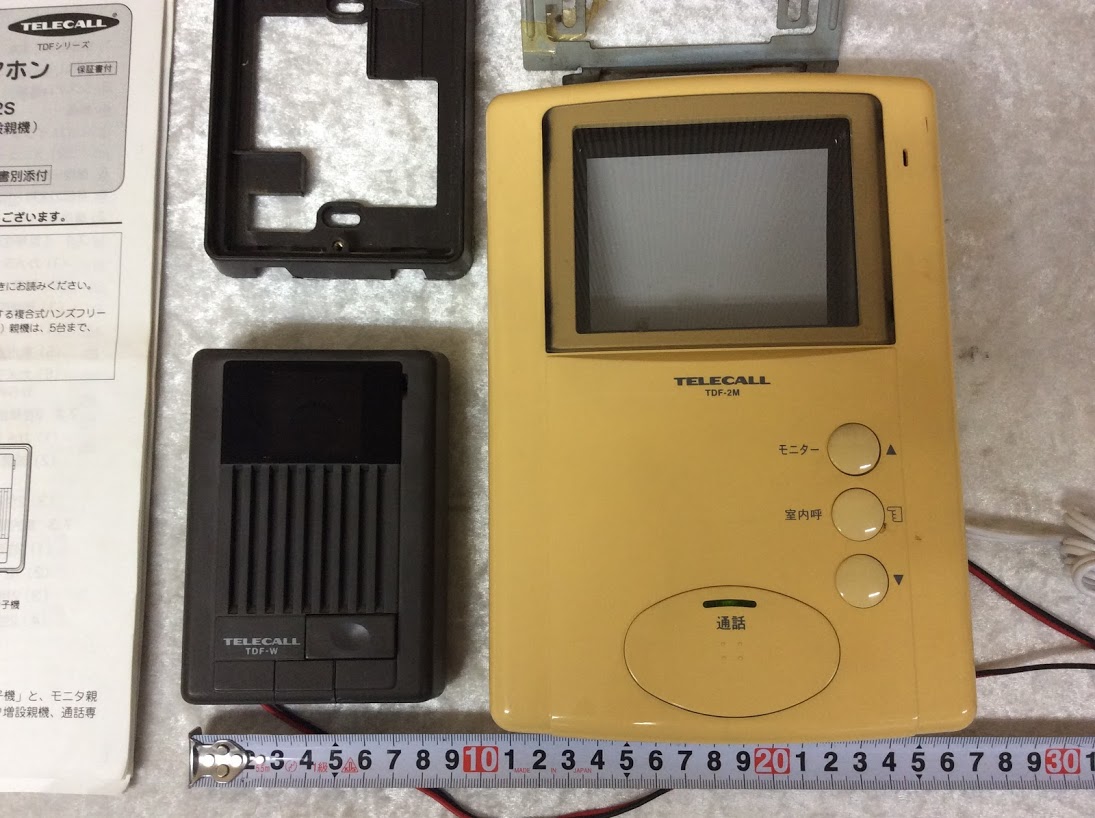日本インターフォン　TELECALL　テレビドアホン　TD-L3 ⑬ 日本インターホンTELECALL TDF-2MW ハンズフリーテレビドアホン