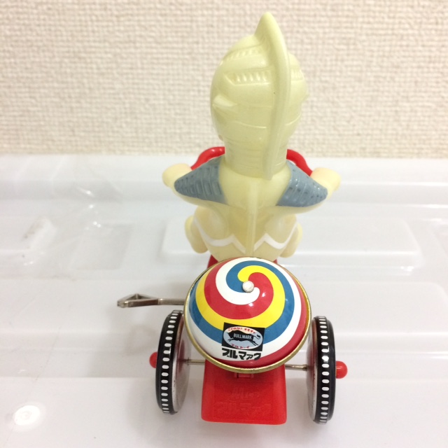 ブルマァクM1号蓄光ウルトラセブン三輪車ブリキ ゼンマイ式当時物