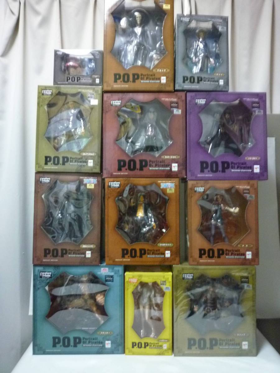 ワンピース POP ストロングエディション １２体 まとめ売り　麦わらの一味 ＋ シャンクス エース ナミエンディングＶｅｒ