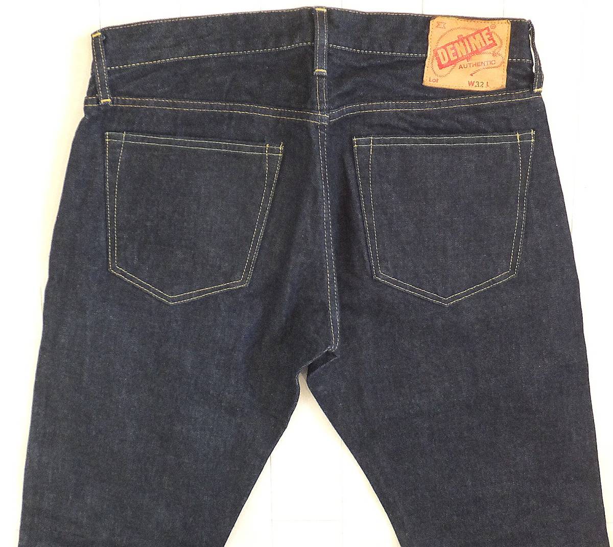 濃紺美品　DENIME（ドゥニーム）XXタイプ スリムストレートデニム　W32　RESOLUTE