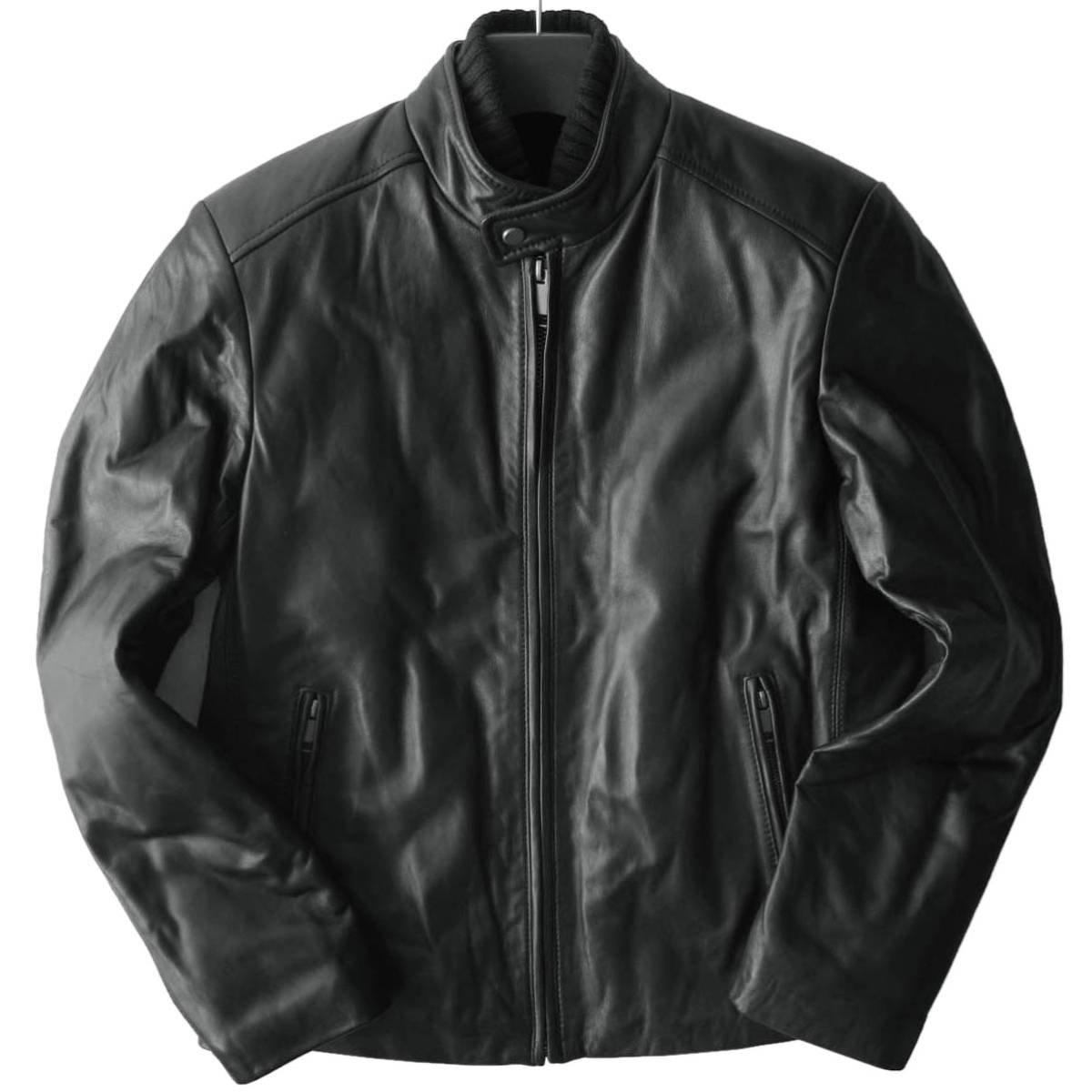 ◆新品 本物◆BARNEYS NEWYORK　羊革！ レザー ジャケット　12万円 ◆◆ 暖か 中綿入 ◆◆