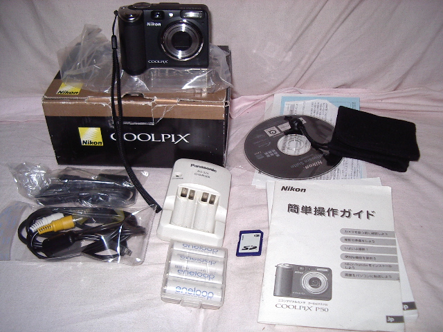 カメラ 美品 作例 Nikon COOLPIX P50 動作確認済 電池付き