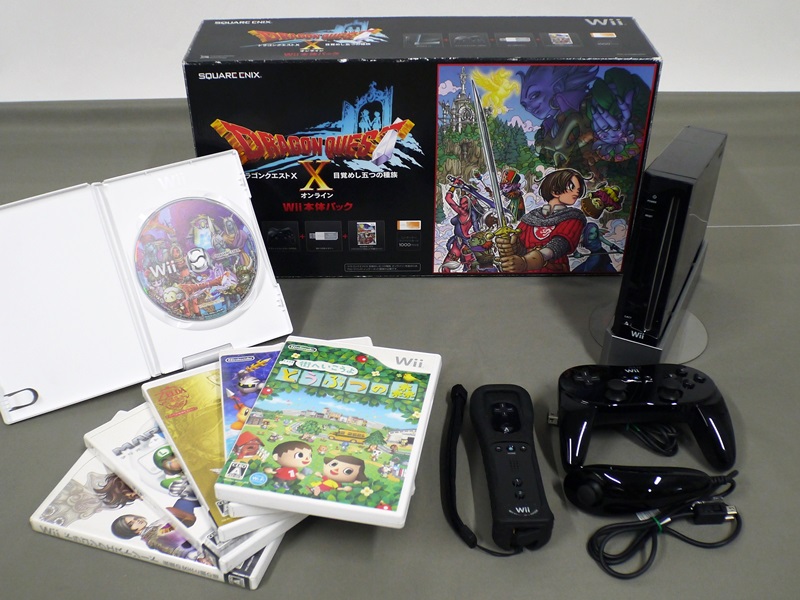 Nintendo Wii 本体 リモコン ヌンチャク セット ソフト6点 中古 動作品