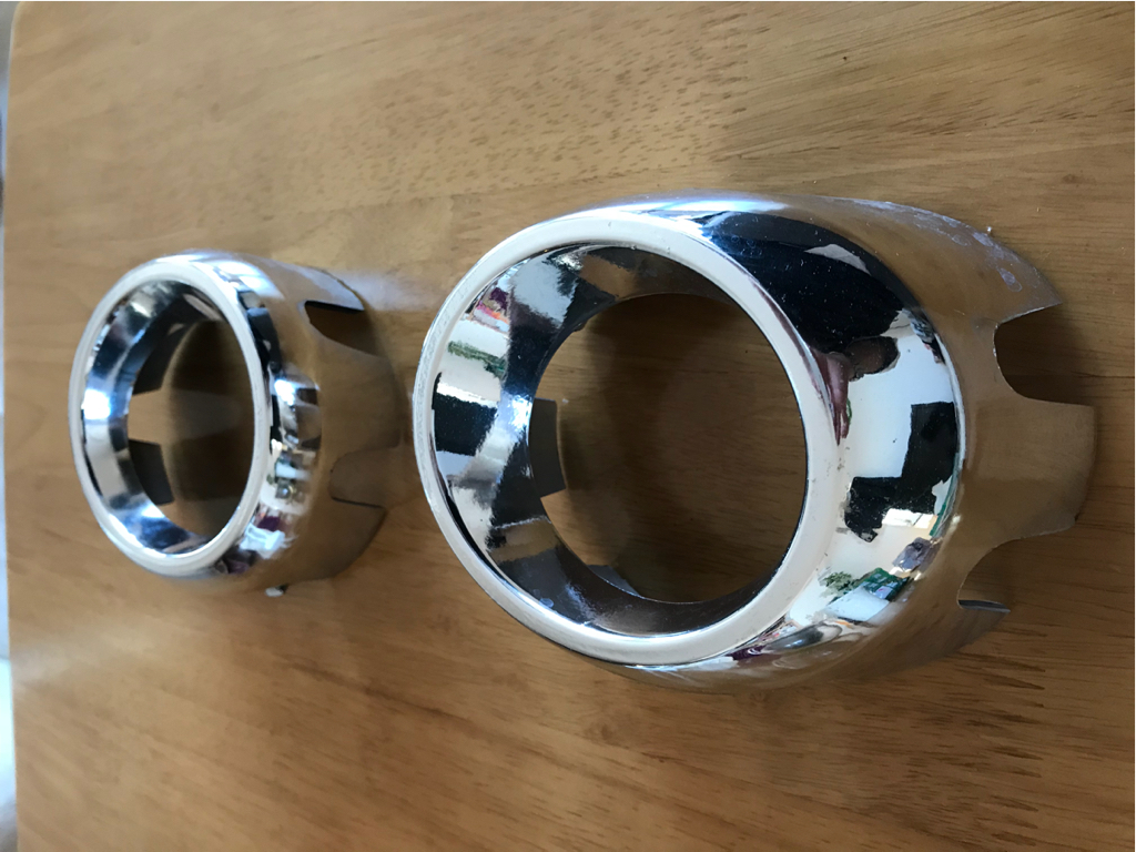 Y34グロリア後期 フォグランプ メッキカバー 後期 Y34 LED クローム