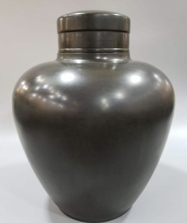 旧家蔵出し 』□煎茶道具 古錫特大茶壷／茶心壷 高さ36cm・
