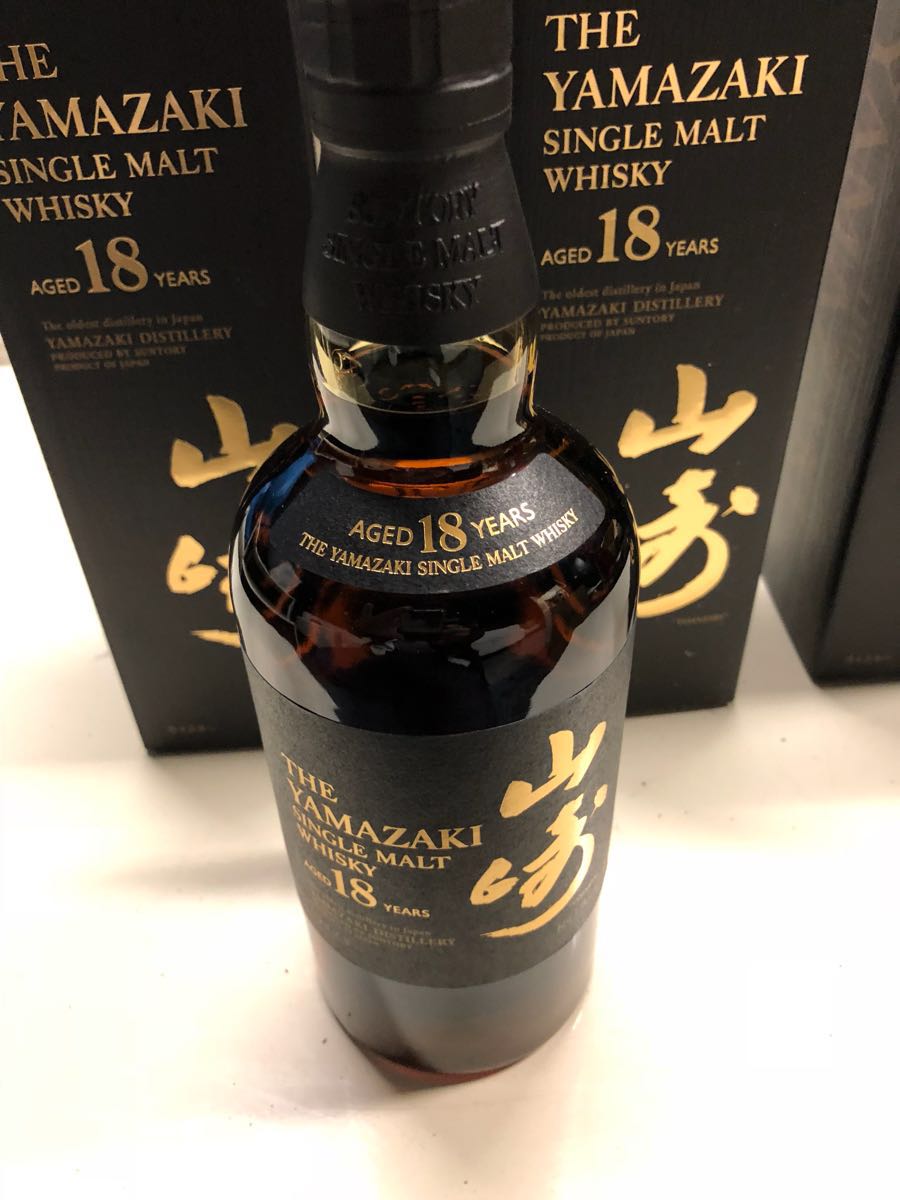 サントリー 山崎18年 700ml専用箱付き、ワイナリー保管 箱