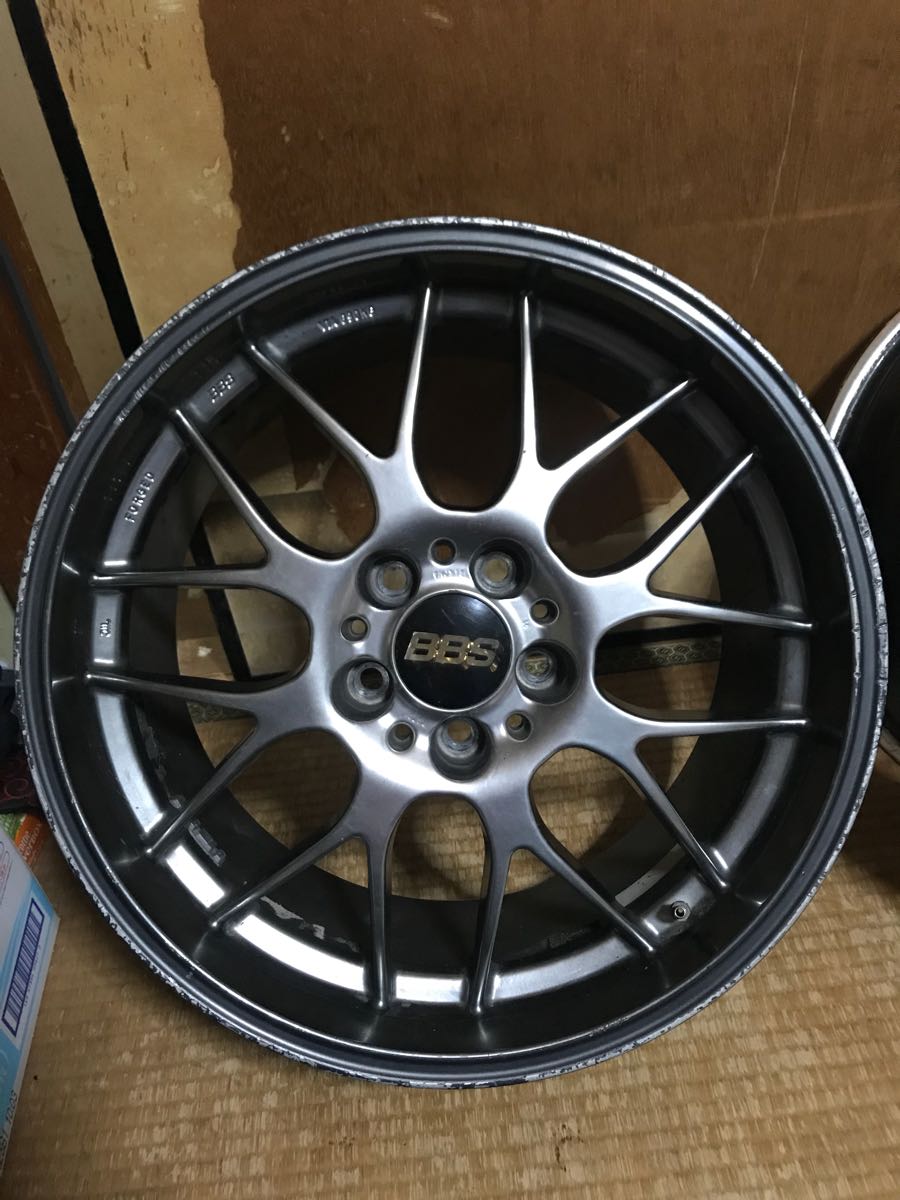 売り切り!!BBS RG-R DBK 2本セット 9.5J ドリフトリア履き等にも!!