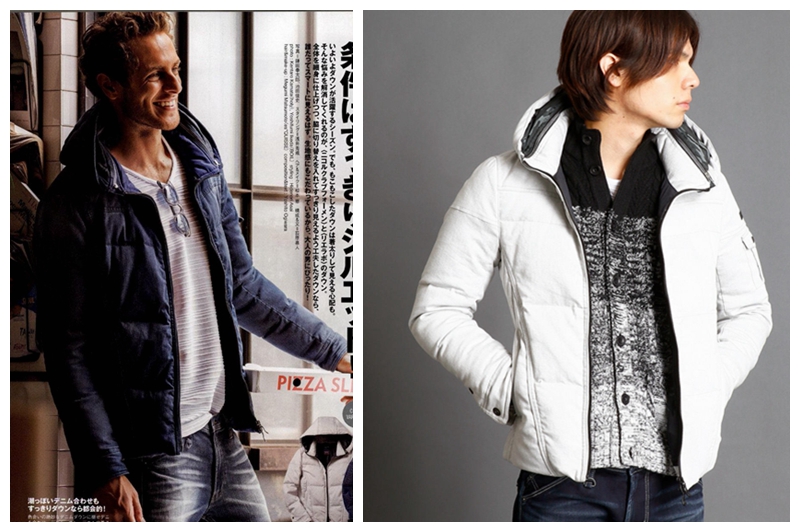 2017AW新正規品多数掲載完売ニコルクラブフォーメンNICOLE CLUB FOR MENアラカルトデニムダウンブルゾン白48L