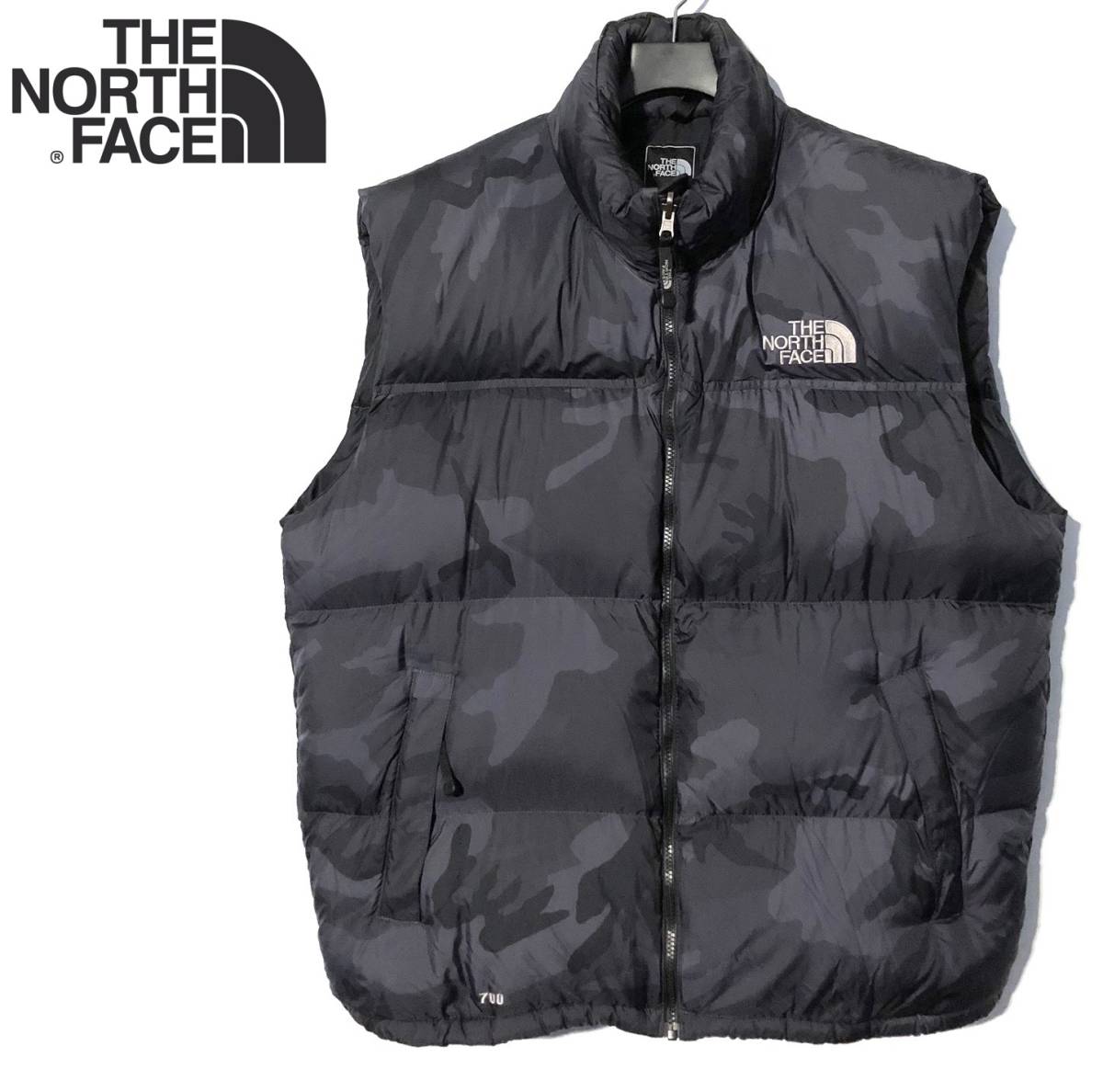 美品 THE NORTH FACE ノースフェイス ヌプシ ダウンベスト カモフラ