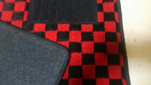 【新品】BMWミニ用フロアマット前のみ 赤◆ME14MF16SSV16SR16