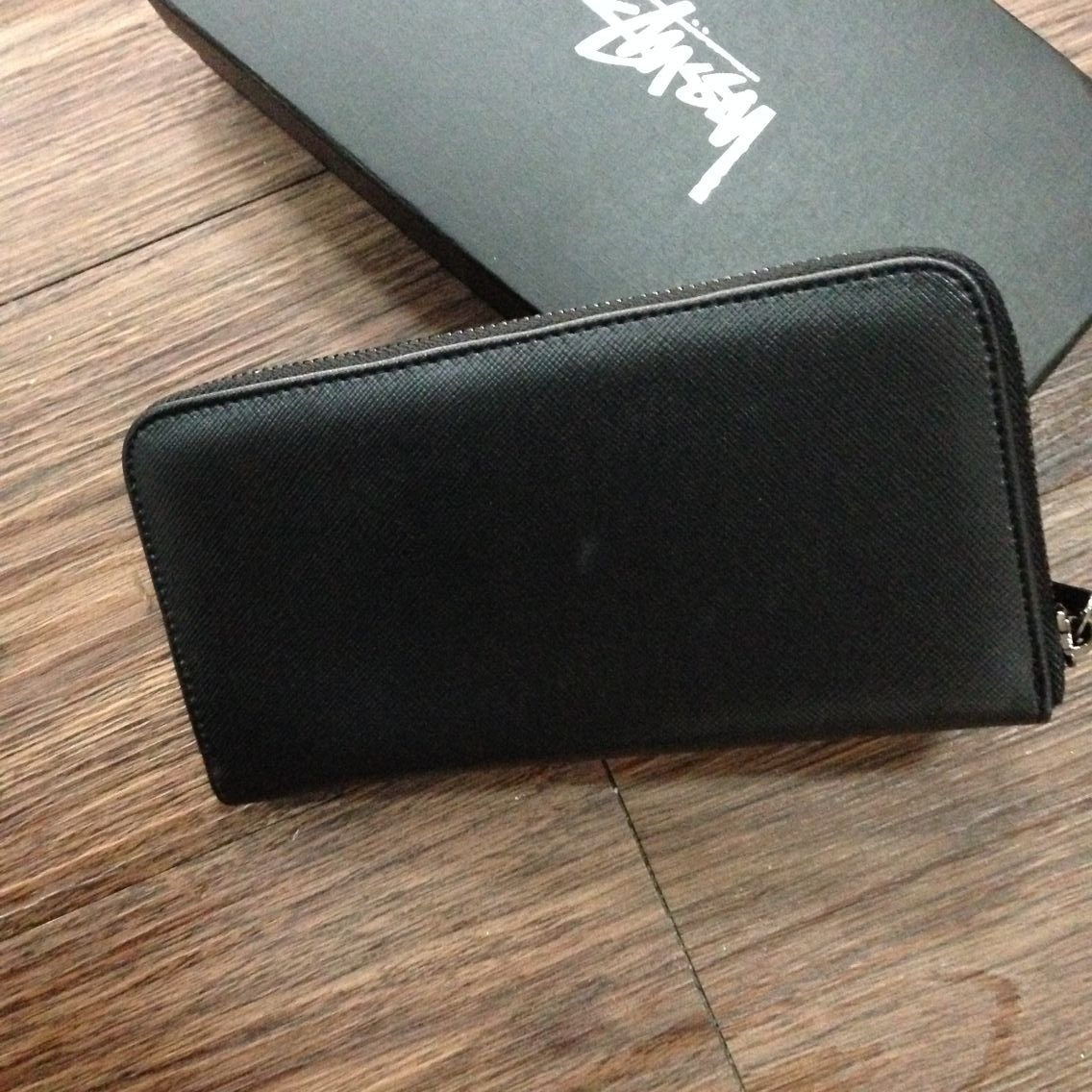 ファッション小物 STUSSY シンプル長財布 レザー 90's オールド