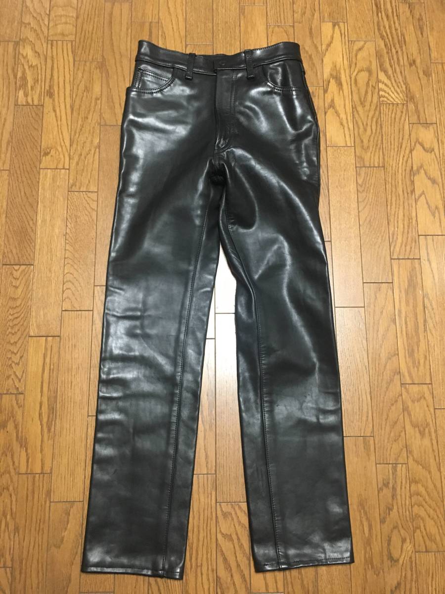 エアロレザーパンツ 32 美品】AERO LEATHER【ステアハイド レザー