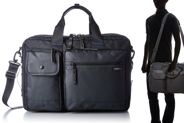 クリスマスセール！！【即決】ALPHA[アルファ] ビジネスバッグ (L) CBブルーライン 2ルーム3wayラウンドスタイル②最後の1つ！
